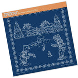 Jayne's Winter Scene - Children A4 Square Groovi Plate