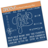 Thank You A5 Square Groovi Plate
