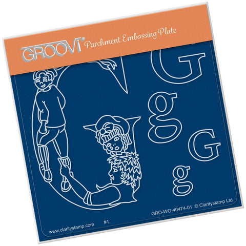 Nursery Rhyme 'G' A6 Square Groovi Baby Plate