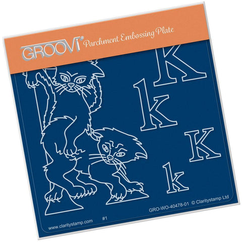 Nursery Rhyme 'K' A6 Square Groovi Baby Plate