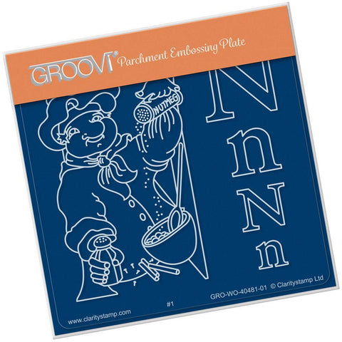 Nursery Rhyme 'N' A6 Square Groovi Baby Plate