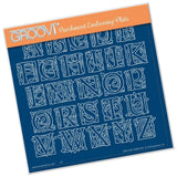 Small Celtic Illuminated Alphabet A5 Square Groovi Plate