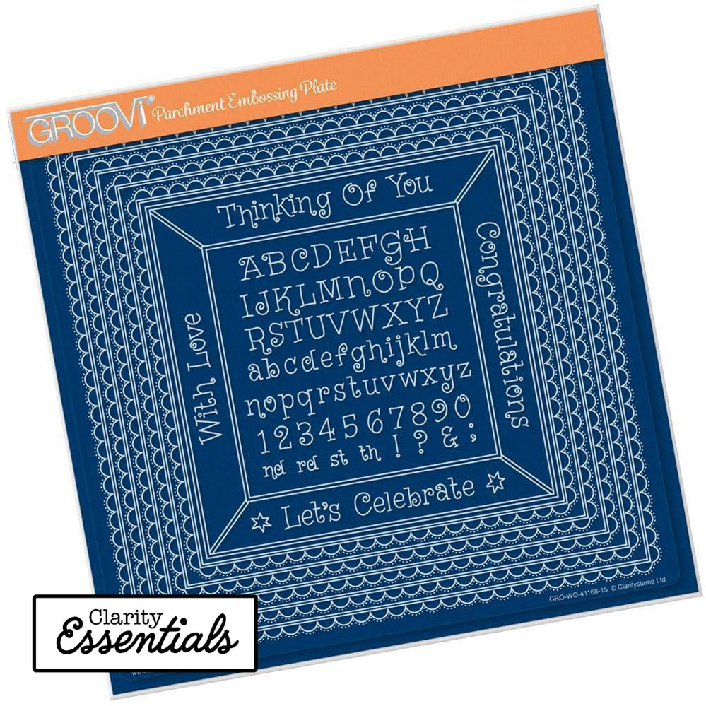 Nested Scallops Squares Extension A4 Square Groovi Plate