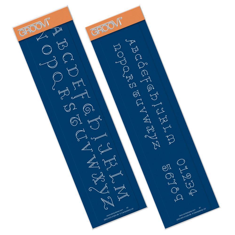 King's Alphabet Groovi Border Plate Set