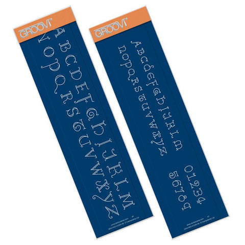 King's Alphabet Groovi Border Plate Set
