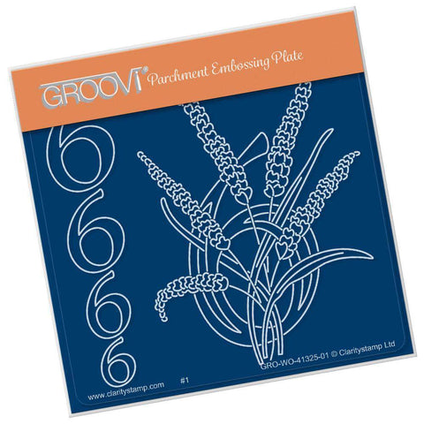 Floral Numbers - 6 A6 Square Groovi Plate