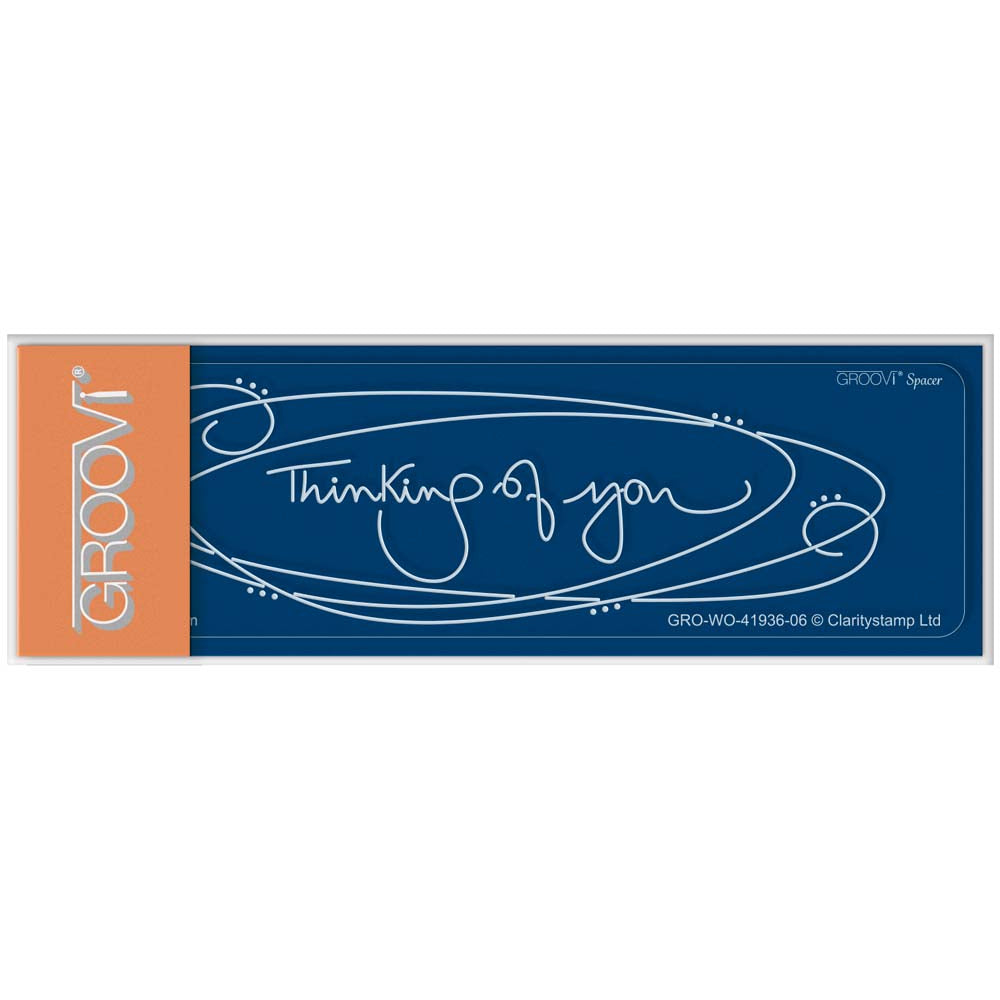 Barbara's Bijou Entwined Wreaths - Thinking of You Groovi Spacer Plate (for A6)