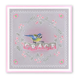 Garden Birds A6 Square Groovi Baby Plate Set