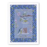 Garden Birds A6 Square Groovi Baby Plate Set