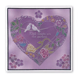 Garden Heart A5 Square Groovi Plate
