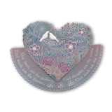 Garden Heart A5 Square Groovi Plate