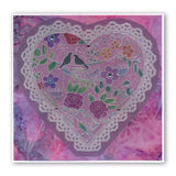 Garden Heart A5 Square Groovi Plate