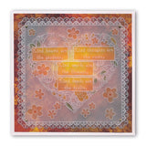 Garden Heart A5 Square Groovi Plate