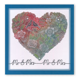 Garden Heart A5 Square Groovi Plate