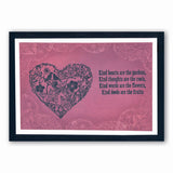 Garden Heart A5 Stamp Set
