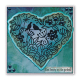 Garden Heart A5 Stamp & Stencil Collection