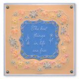Friends Are Like Flowers A5 Square Groovi Plate