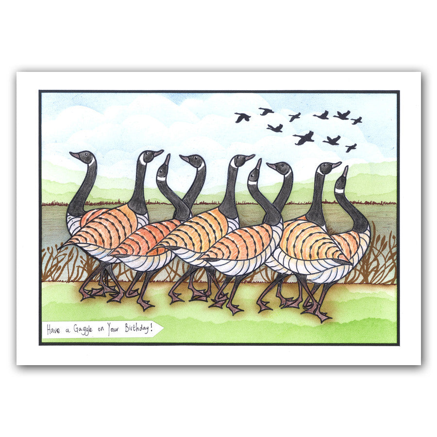 Geese A5 Square Stamp & Mask Set