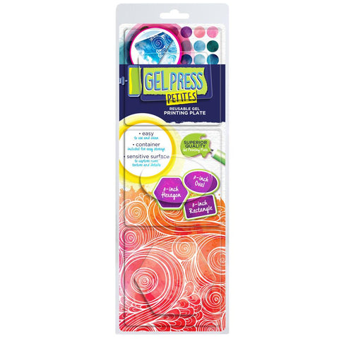 Gel Press Petites Set 2 (Rectangle, Oval & Hexagon)