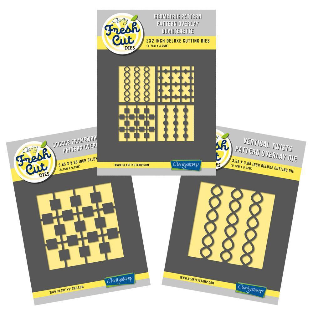 Geometric Pattern Overlay Trio - Aperture Clarity Fresh Cut Die