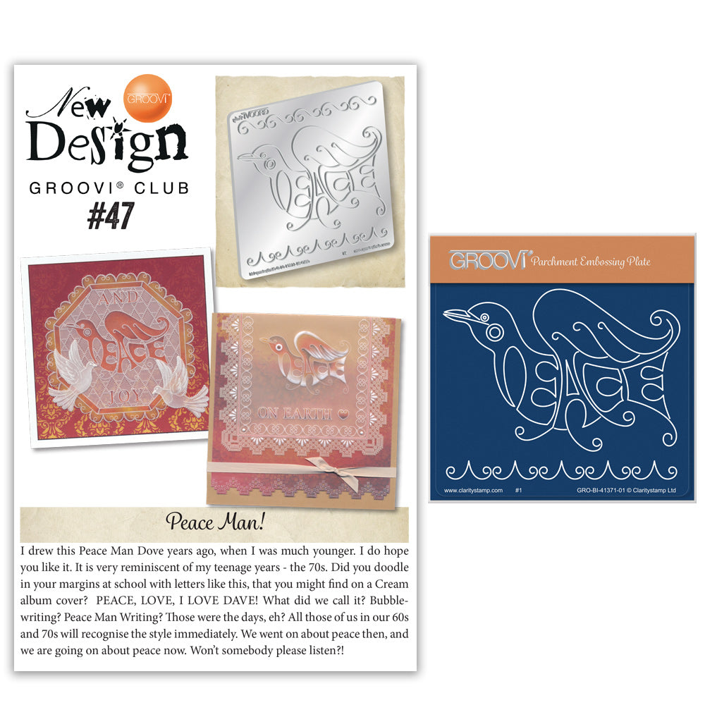 New Design Groovi® Club Back Issue - 47 - Peace Dove