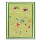 Tina's Doodle Flowers 1 A6 Groovi Plate