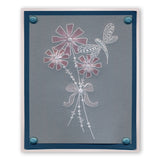 Tina's Doodle Flowers 1 A6 Groovi Plate