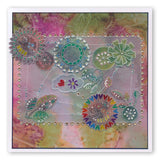 Tina's Doodle Flowers 1 A6 Groovi Plate