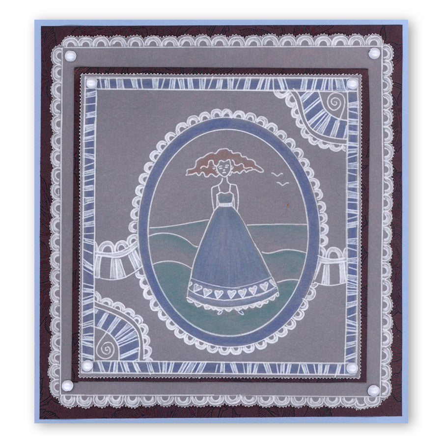 CLEARANCE Annabel Groovi Border Plate