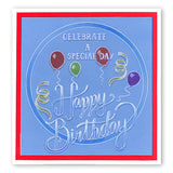 Happy Birthday A5 Square Groovi Plate