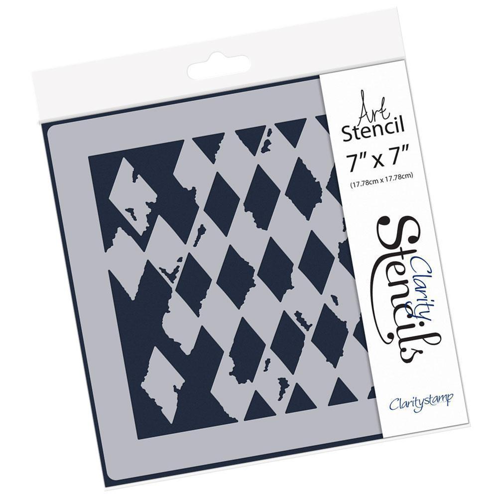 Harlequin 7" x 7" Stencil