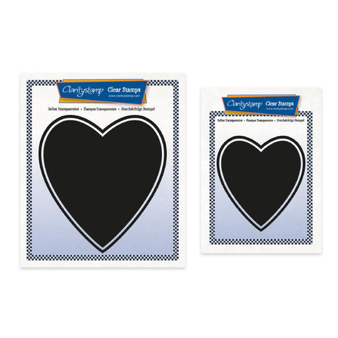 Heart Full Surface Backdrops A5 Square & A6 Square Stamp Duo