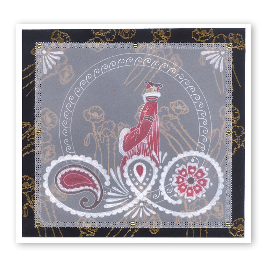 Henna Groovi Border Plate Set