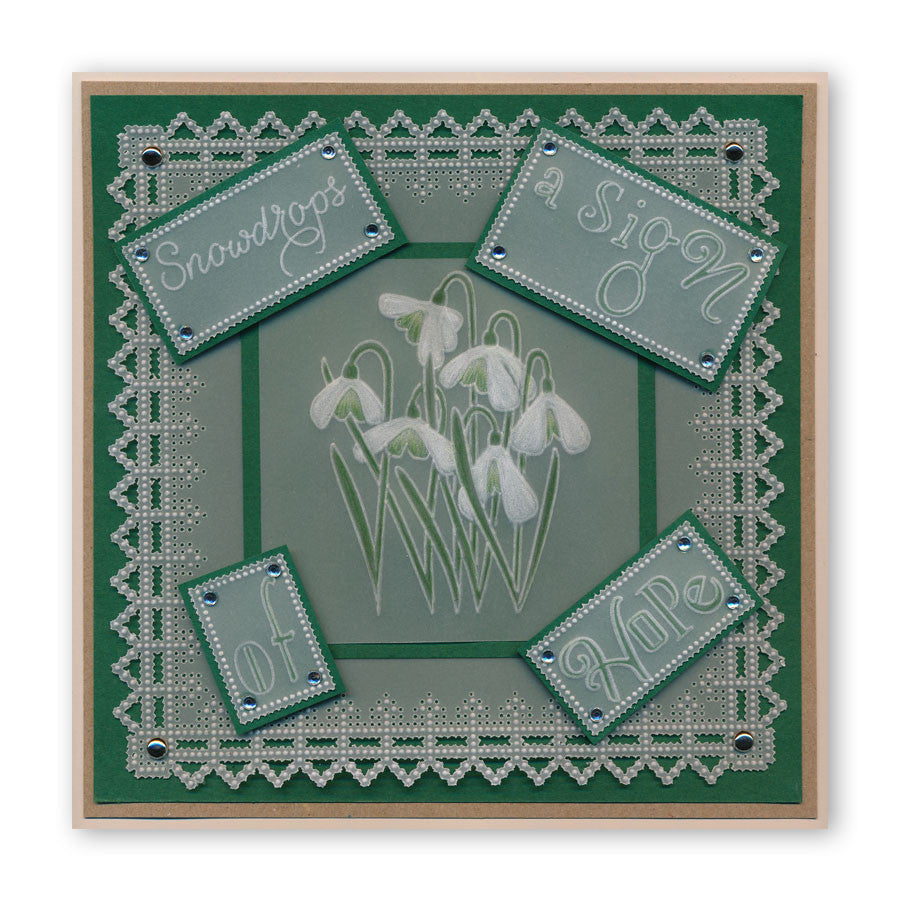 Beauty & Hope Word Chains Groovi Border Plate