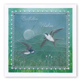 House Martins A5 Square Groovi Plate