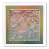 House Martins A5 Square Groovi Plate