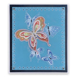 Jayne's Butterflies & Flourishes A5 Square Groovi Plate Set