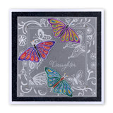 Jayne's Butterflies & Flourishes A5 Square Groovi Plate Set