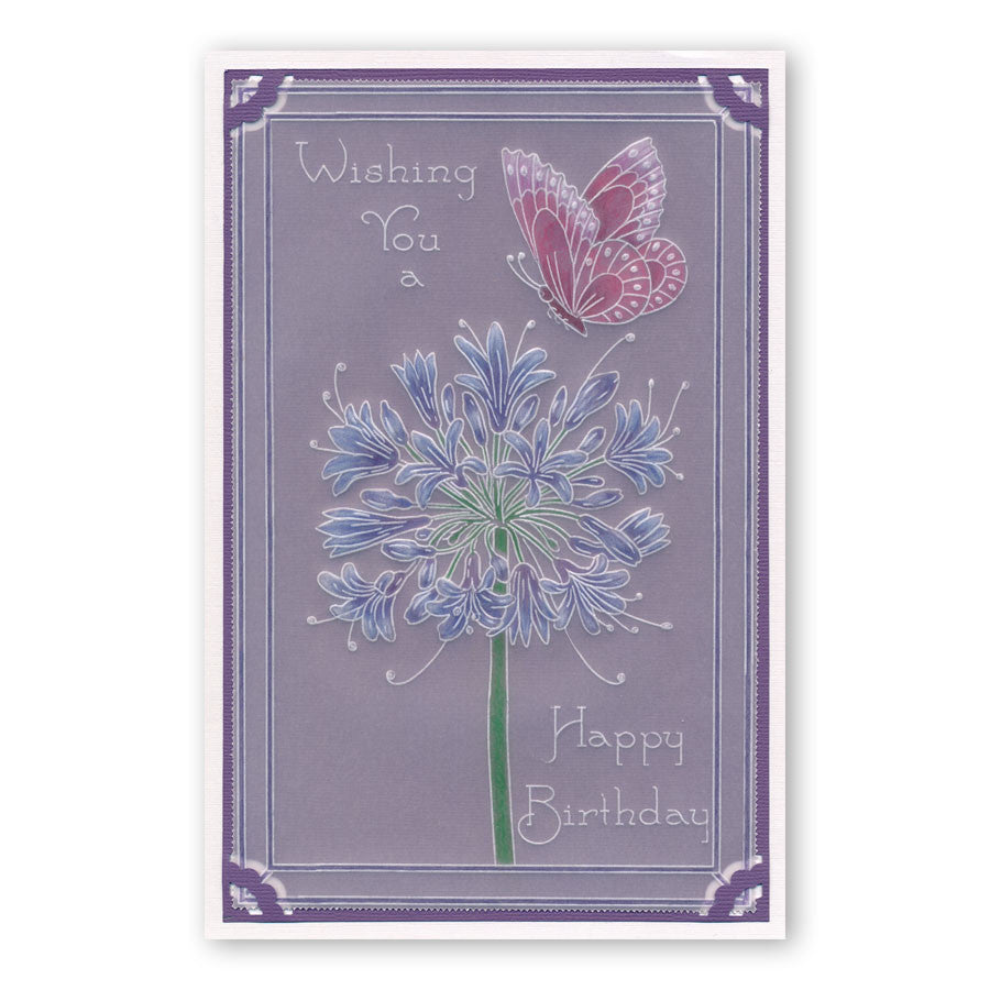 Jayne's Agapanthus A5 Square Groovi Plate