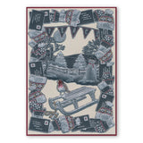 Jayne's Winter Scene - Sled A4 Square Groovi Plate