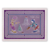 Jayne's Winter Scenes Collection A4 Square Groovi Plate Set