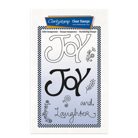 Joy - Feel Good Words - Two Way Overlay A6 Stamp & Mask Set