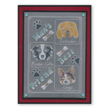 Labradors A6 Square Groovi Baby Plate