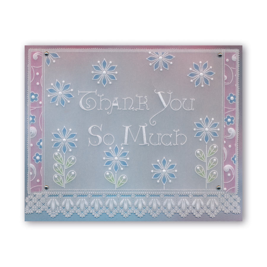 King's Alphabet - Upper Case Groovi Border Plate