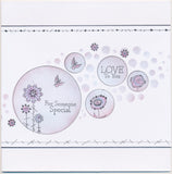 KISS by Clarity - Tina's Love to You Flowers A7 Stamp Set