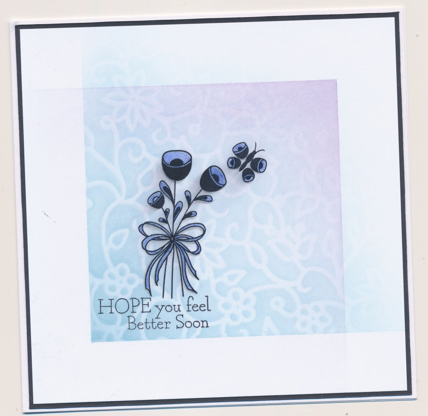 A7 KISS by Clarity - Tina's Better Soon Flowers Stamp Set