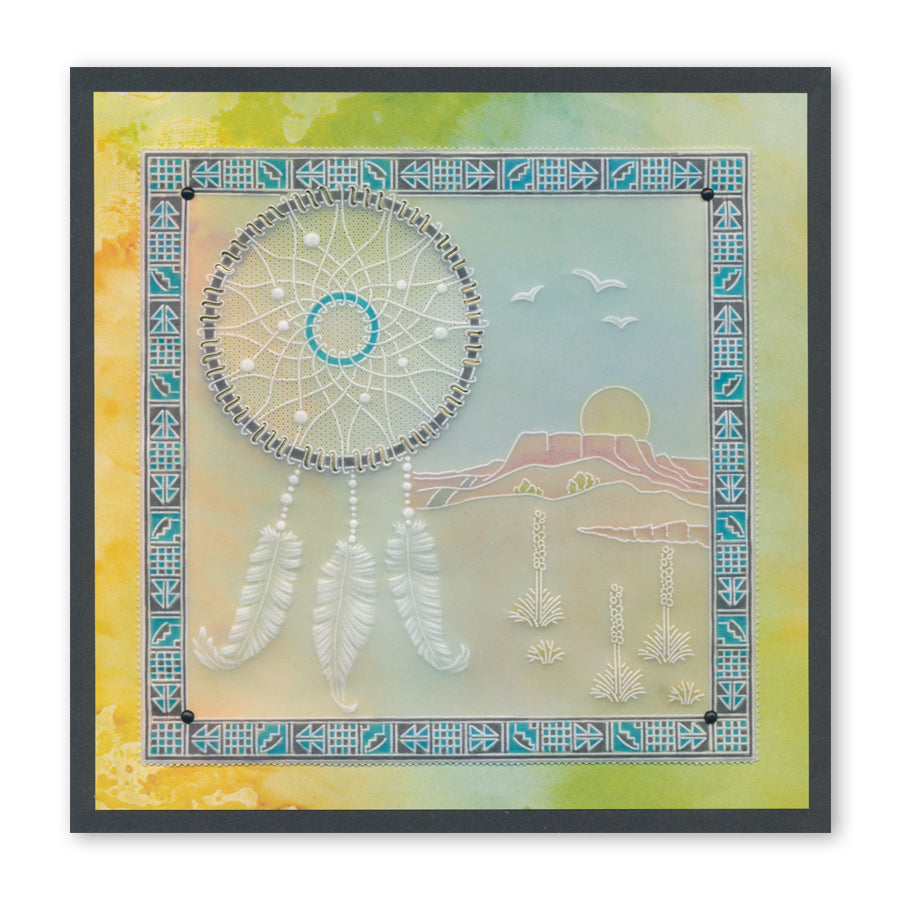 Barbara's SHAC Dreamcatcher Doodle A5 Groovi Plate