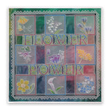 Linda's 123 - ABC Florals A5 Square Groovi Plate Trio