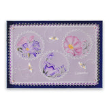 Linda's 123 - B Sweet Pea, Lisianthus & Lily A4 Square Groovi Plate