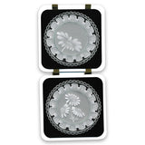 Linda's 123 - ABC Florals A5 Square Groovi Plate Trio